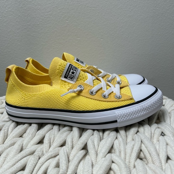 Converse chuck Taylor All Star women’s 8 Shoreline knit slip on yellow - Picture 6 of 8